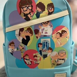 LoungeFly Disney Pixar UP Carl & Ellie Lifetime Scenes Backpack-VERY Gently Used